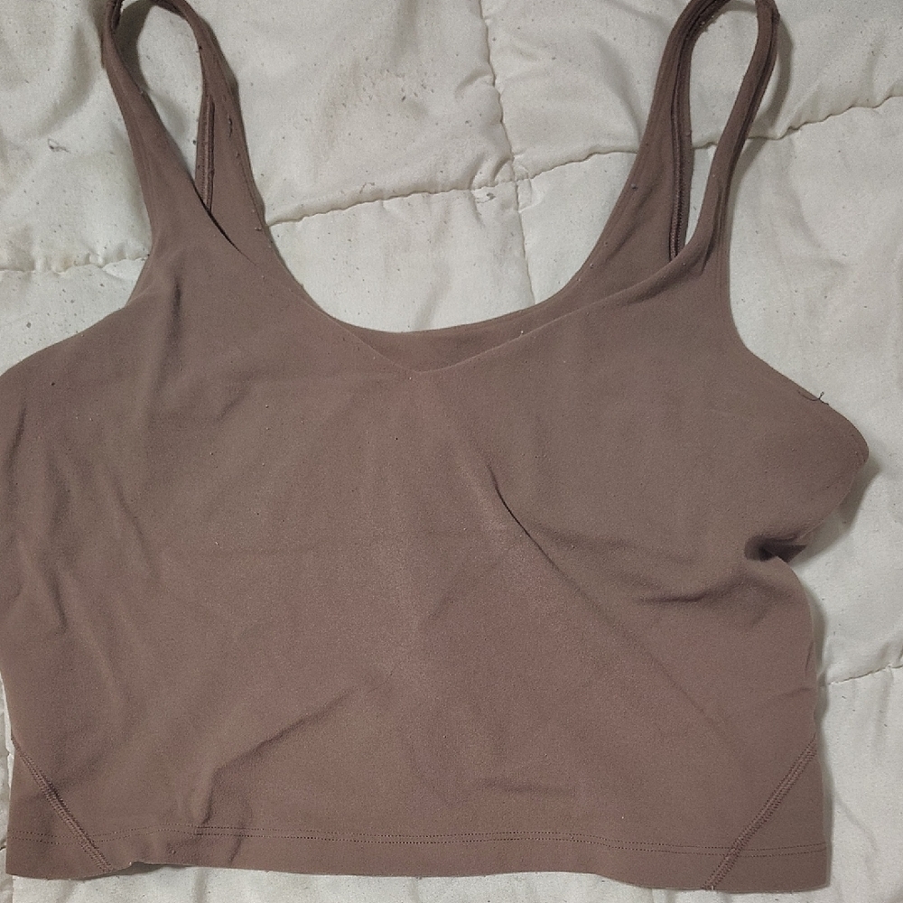 lululemon athletica Brown Crop Tank Top